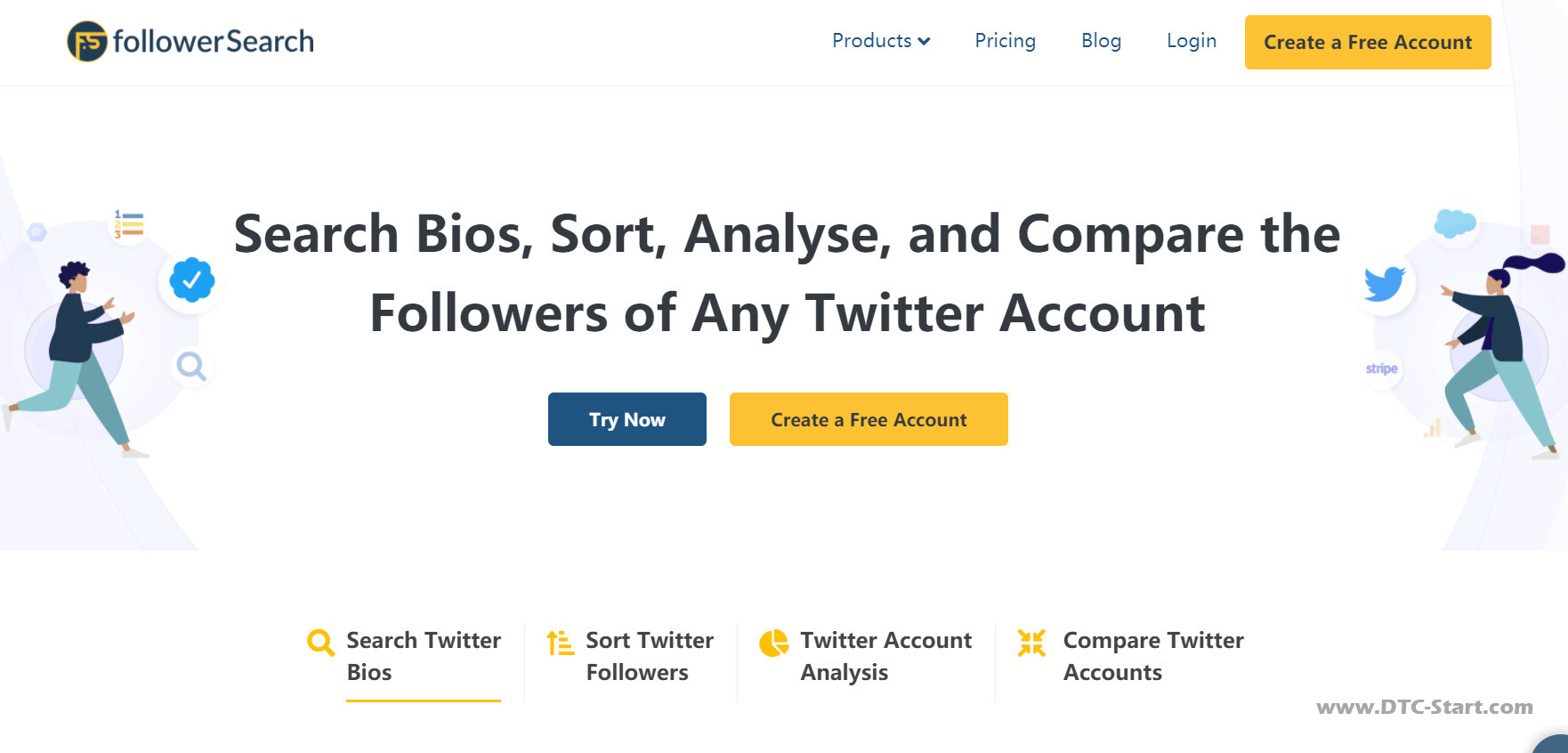 Twitter帐号分析工具Follower Search