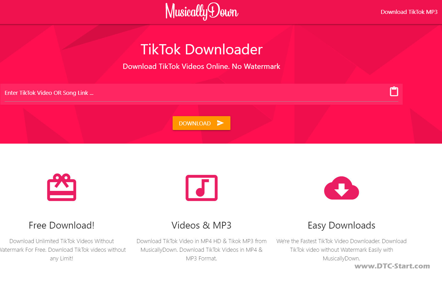 免费的在线TikTok视频下载网站
