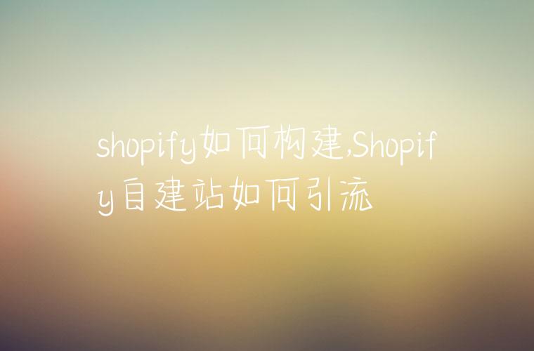 shopify如何构建,Shopify自建站如何引流