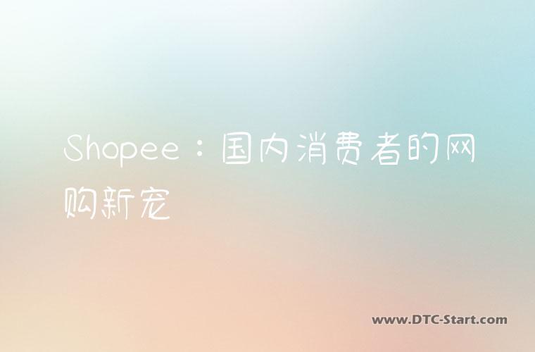 Shopee：国内消费者的网购新宠