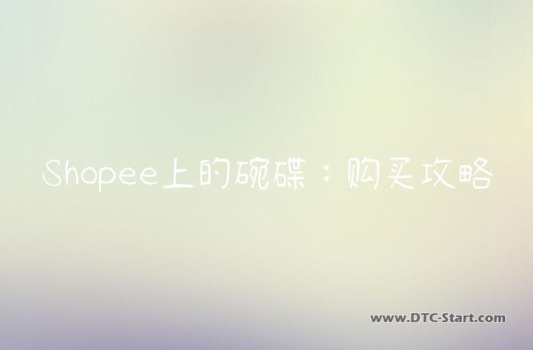 Shopee上的碗碟：购买攻略