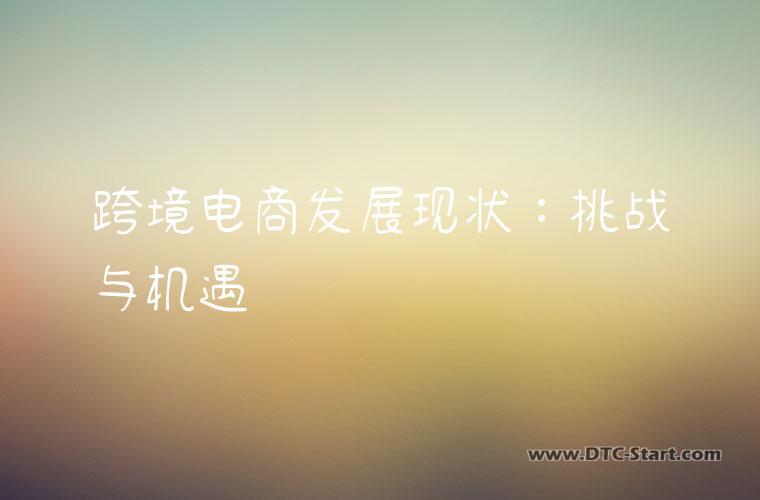 跨境电商发展现状：挑战与机遇
